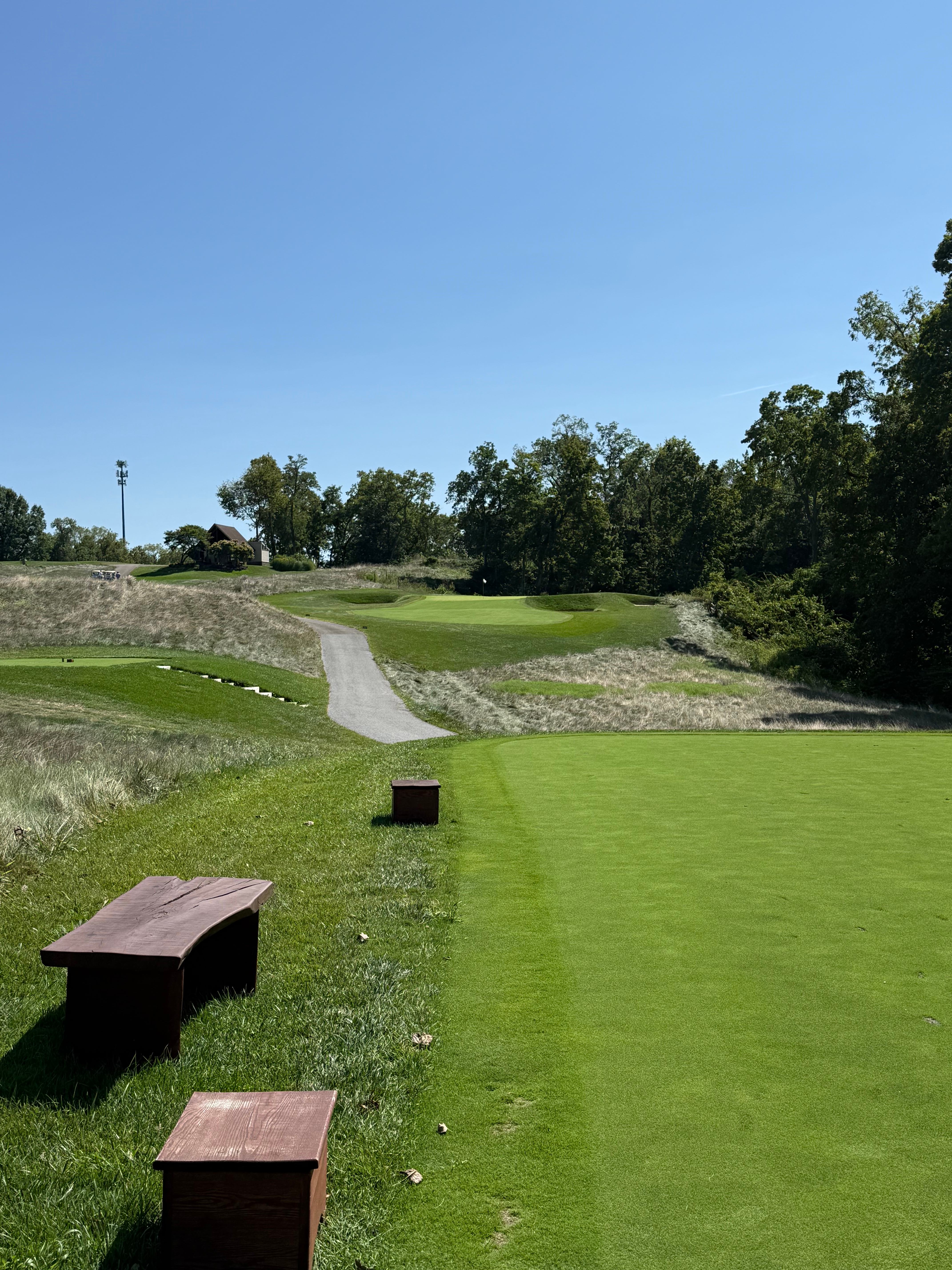 Looking toward the 15th green from the lower right-hand tee